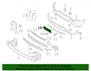 Front number plate area BMW X5 E70 07-13