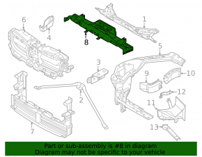 Upper radiator deflector BMW X1 U11 24-25 B48