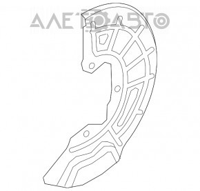 Brake Disc Cover Front Right Kia Optima 16-20