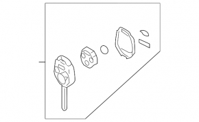 Key Subaru Forester 14-18 SJ 4 buttons