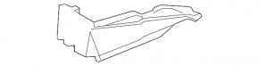 Rear bumper guard right Lexus RX350 RX450h 10-15