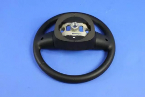 Bare steering wheel Jeep Cherokee KL 14-21 rubber black, with lower pad, scuffed