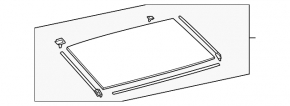Rear glass trunk door main Toyota Prius 30 10-15