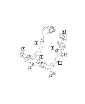 Jeep Renegade 19-23 1.3T Turbo Oil Drain Pipe