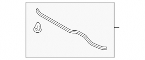 Hood seal rubber Kia Optima 11-16
