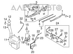 Subaru b10 Tribeca Windscreen Washer Reservoir