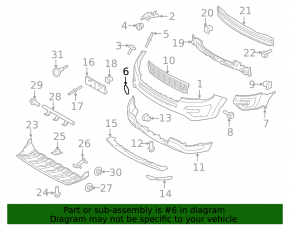 Plug towing hook front bumper Ford Explorer 16-17 rest, broken mount