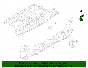 Blind Spot Sensor Bracket Right Nissan Sentra 20-24