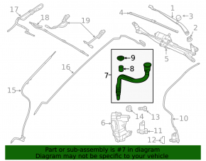 Washer reservoir neck Land Rover Range Rover Evoque 12-18