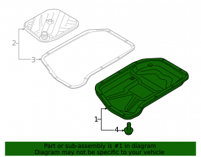 Oil pan for automatic transmission of Audi A8 11-18