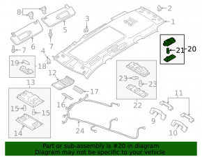 VW Atlas 21-25 gray center light without panoramic view
