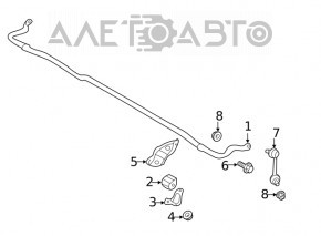 Rear stabilizer Subaru Forester 19-24 SK