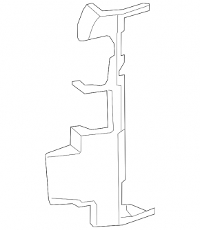 Right radiator deflector Chevrolet Malibu 13-15 2.5