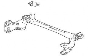 Rear beam Buick Encore 13-19 fwd