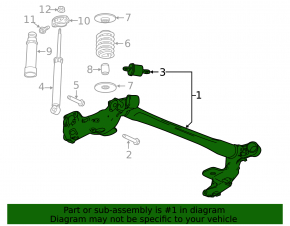 Rear beam Buick Encore 13-19 fwd