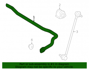 Front stabilizer bar for Lexus Hs250h 10-12