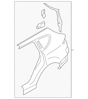 Subaru b9 Tribeca rear right quarter wing