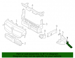 Additional Radiator Bracket BMW X1 F48 16-22 B46