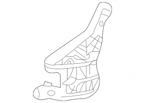 Right front bumper mount for Lexus LS 18-23