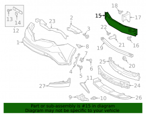 Front bumper reinforcement for Toyota C-HR 18-23 Turkey built