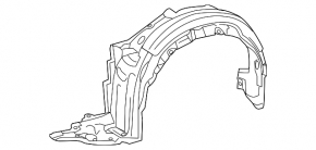 Front left fender liner Lexus CT200h 11-17