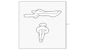 Right windshield wiper seal for Lexus CT200h 11-17