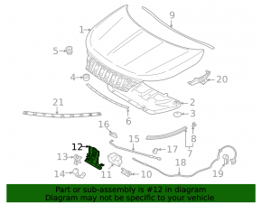 Mitsubishi Outlander 22-25 front radar mounting bracket on the body