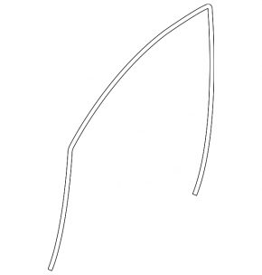 Front left glass seal Subaru Legacy 15-19