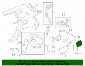 Acura MDX 14-20 Fuel Door