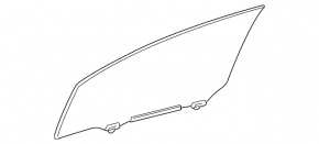 Glass of the front left door Lexus Hs250h 10-12 scratches