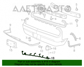 09-13 Dodge Challenger Rear Bumper Wiring