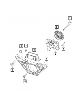 Jeep Cherokee KL 14- Rear Axle Support