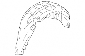 Rear left fender liner Nissan Rogue Sport 17-22