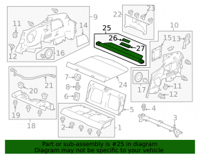 Trunk curtain Honda CRZ 11-16