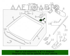 Toyota Highlander 20-22 Lane Keeping Camera Heating on Windshield