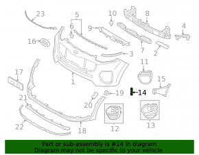 Front bumper mount right Kia Sportage 20-22 AWD