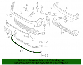 Kia Sportage 23-25 front bumper lip extension