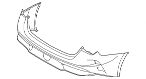 Kia K5 2021-2024 GT, GT-line rear bumper