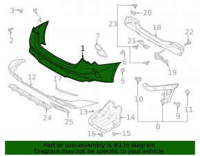 Kia K5 2021-2024 GT, GT-line rear bumper