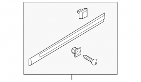 Door trim lower front left Kia Sorento 10-15