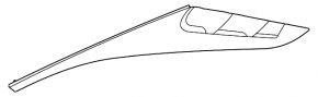 Right rear fender trim for Hyundai Tucson 2022-2025