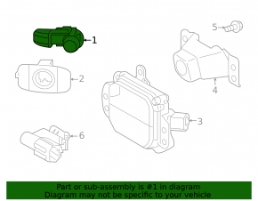 Parking sensors front external Toyota Venza 21- Limited, XLE