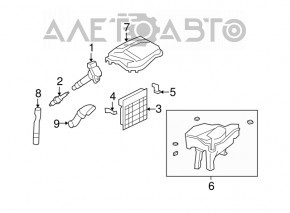 Block ECU engine computer Lexus LS460 07-12
