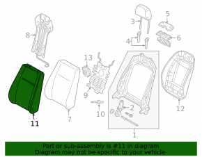 Audi A4 B9 20-25 passenger seat upholstery, gray leather