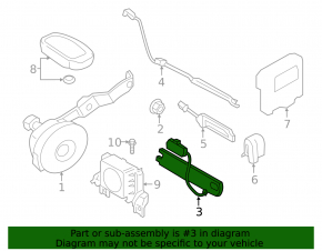Antenna smart key Hyundai Kona 18-23