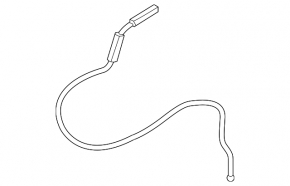 Rear hood release cable Porsche Cayenne 958 11-14