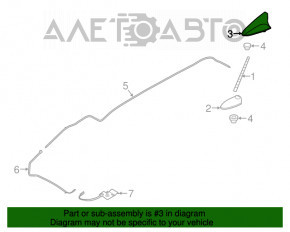 Antenna fin Kia Sorento 16-18