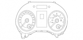 Mercedes CLA 250 14-16 instrument cluster