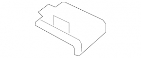 Mercedes W166 GLE 16-19 rear bumper towing hook cap