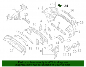 Mercedes W166 GLE 16-19 rear bumper towing hook cap
